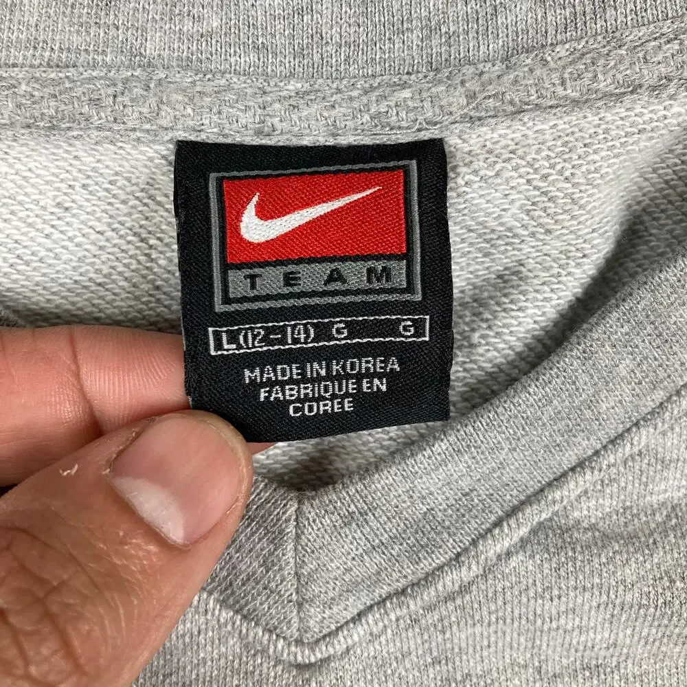 Nike Sweatshirt Boys Size‎ L Gray LSU National Champions Graphic NCAA V-Neck